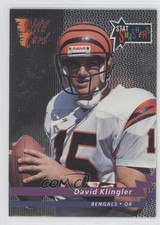 1992 Wild Card Stat Smashers David Klingler #SS-34 Rookie RC 0a7. rookie card picture