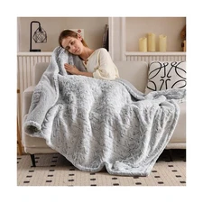 Bearhug Heated Blanket 6 Heat Settings Electric Blanket, 4-Hour Aut... Fast Ship