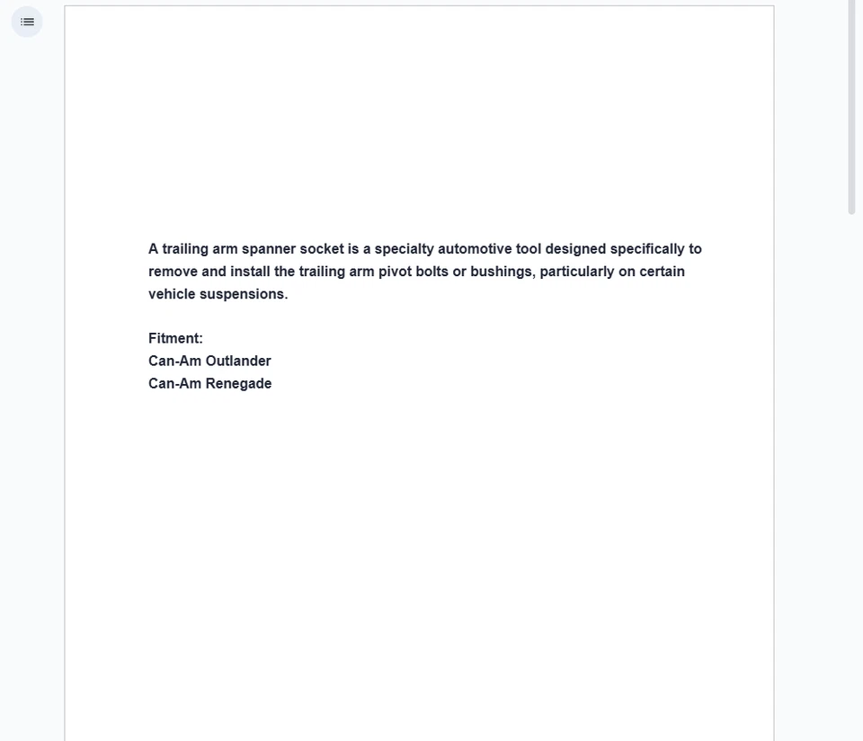 Enchufe de llave de brazo de arrastre SuperATV para Can-Am Outlander / Renegade Foto 2 de 3