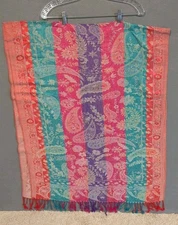 Colorful Cashmere Scarf Wrap Pashmina 70" x 27" Shawl