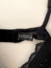 La Perla  Embroidered  Bra 32C Black