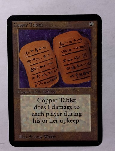 MTG Copper Tablet Alpha English "Vintage"