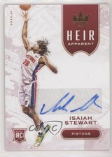 2020-21 Panini Court Kings Heir Apparent 62/99 Isaiah Stewart #HA-IST Auto 0ik7