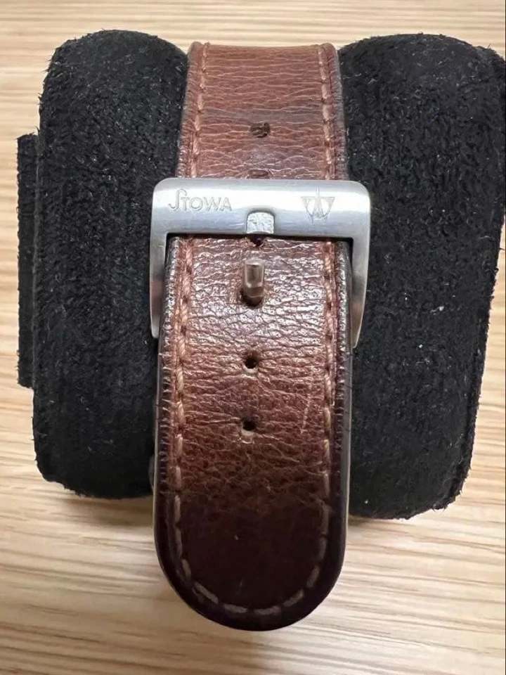 STOWA Flieger Classic Baumuster B Automatic Watch SS Brown Strap Black Dial #305 - Image 4 of 4