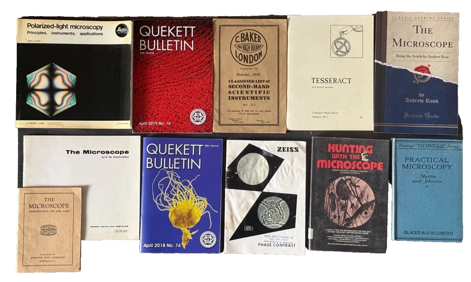 Lote de libros de microscopio definitivo historia coleccionismo óptica antigua ciencia raro Foto 3 de 4