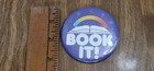 1980s BOOK IT! Button Pin PIZZA HUT - Saftey Pin Back 1988 Vintage Hologram — photo 2