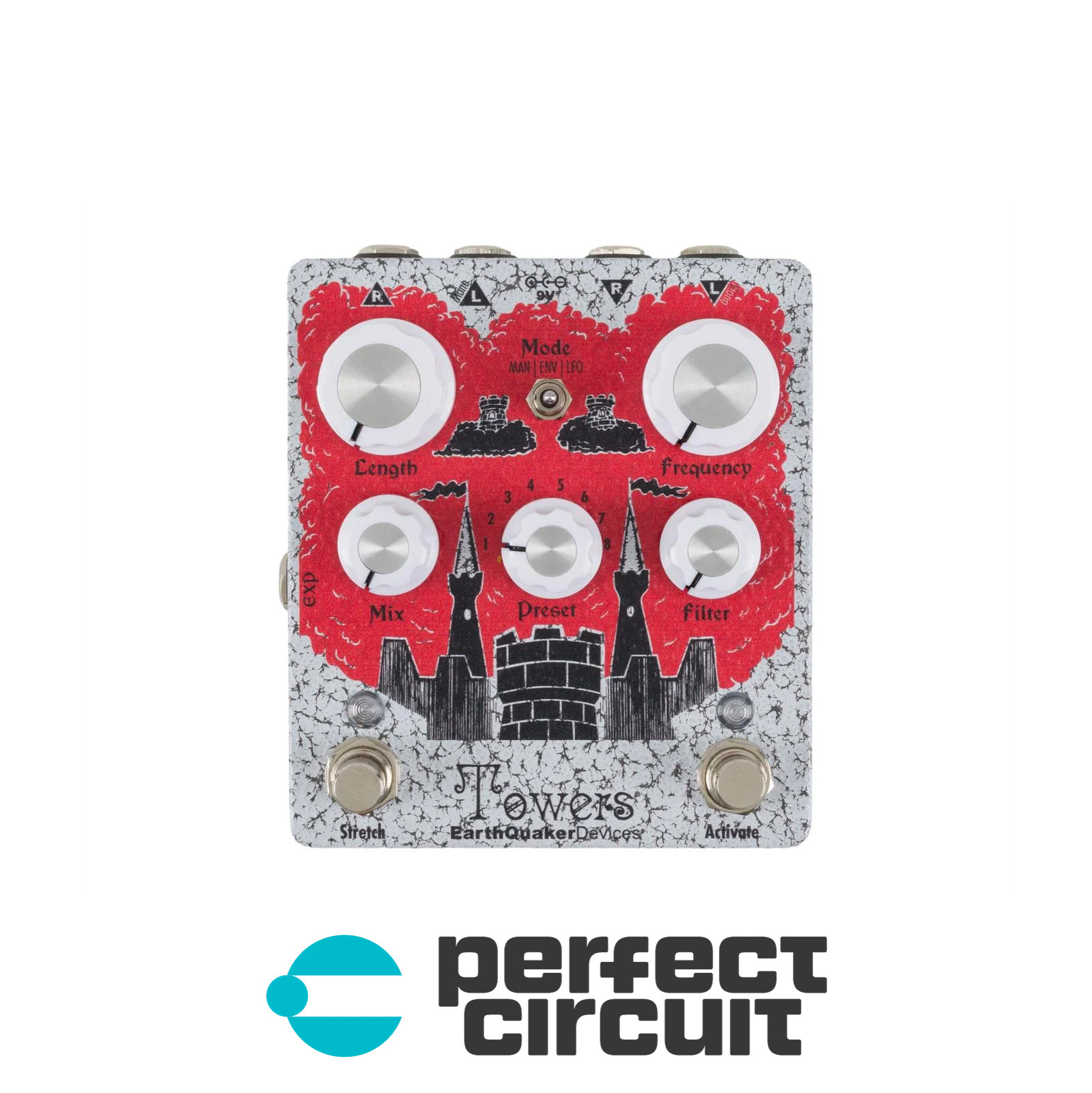 EarthQuaker Devices Towers Reverb Filter Pedal EFFECTS USED PERFECT CIRCUIT