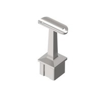 Edelstahl HandlaufstüTze V4A Aisi 316 Geschliffen 40X40Mm Handlauf 42,4Mm