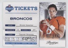 2012 Playoff Prestige NFL Draft Tickets The National 3/5 Brock Osweiler #15 b9u