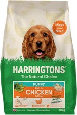 Harringtons Complete Dry Puppy Food Chicken & Rice 10kg - Made with All Natural 3.35 per kilo