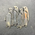 Sterling SILVER 925 lot Brooch M90 Mexico Taxco Penguins Walking Dancing Vintage