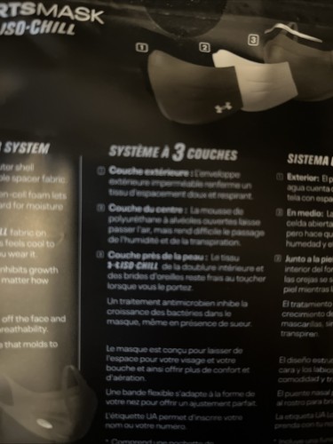 Under Armour Sportsmask Sportgesichtsmaske, Größe S/M - schwarz - Bild 7 von 7