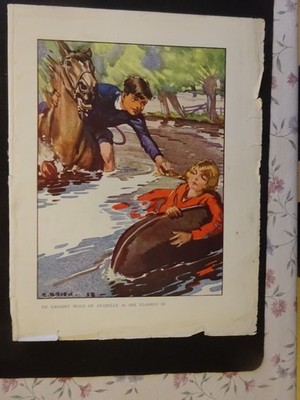 1920s CHILDREN'S BOOK PLATE E BRIER 1928