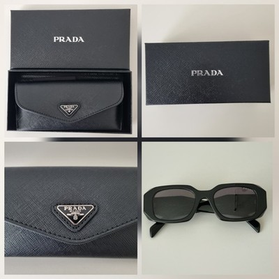 Prada Symbole sunglasses Black/Dark Grey One Size Unisex