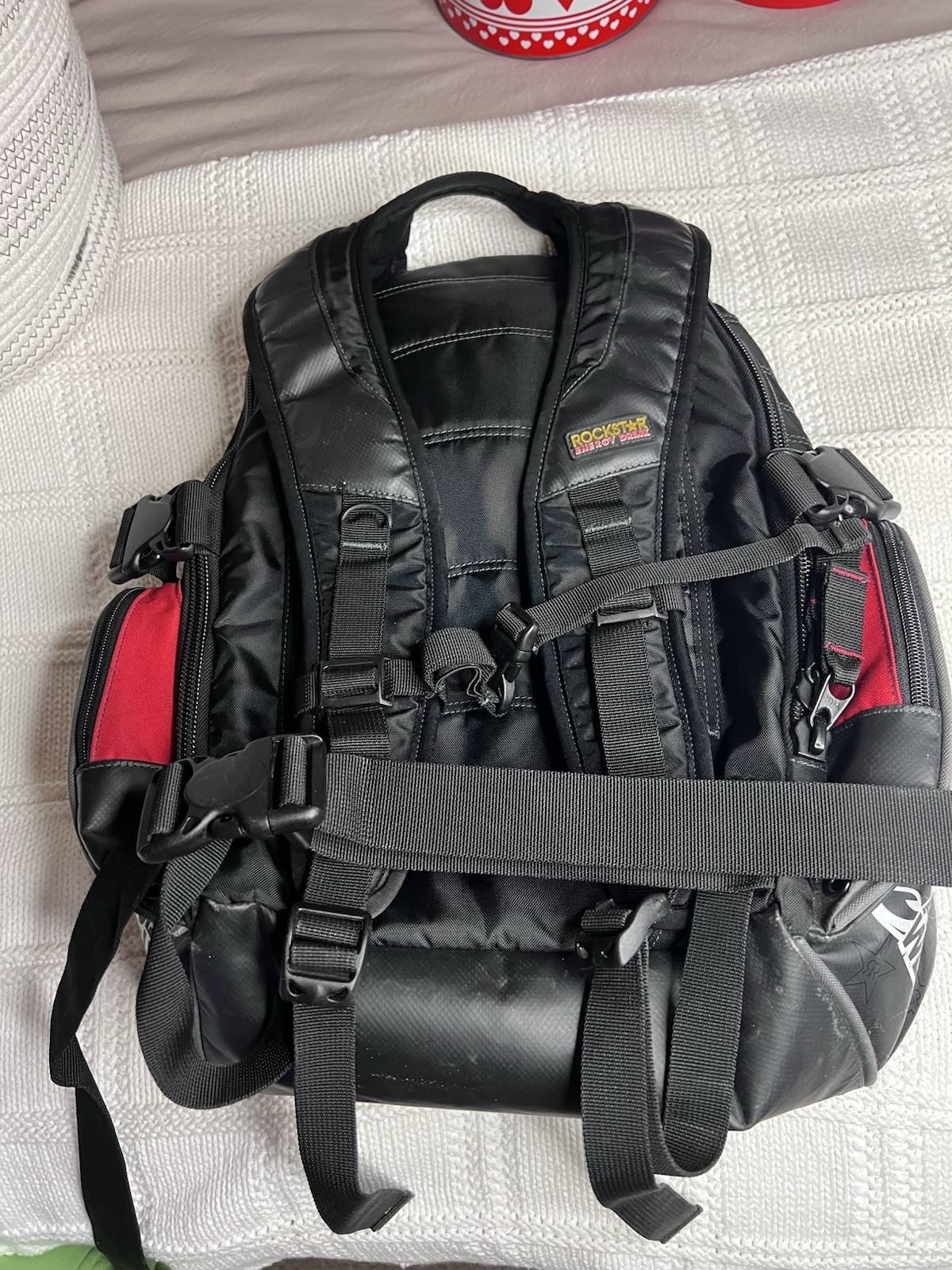 Rare Answer Backpack Padded Pockets Rockstar Ener… - image 3