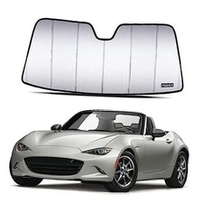 Windshield Sun Shade for Mazda MX-5 Miata,Club,Grand 2016-2025 silver