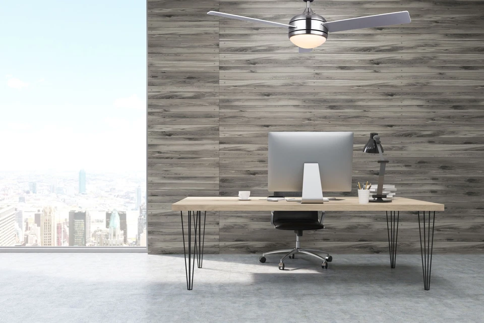 Canarm CALIBRE Pewter Calibre Single Light 3 Blade Hanging Ceiling Fan - Image 2 of 2