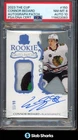 2023 UPPER DECK THE CUP #150 CONNOR BEDARD ROOKIE PATCH AUTO /99 PSA 8 AUTO 10