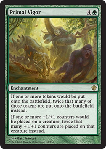 MTG Primal Vigor, Moderate Play, English Commander 2013