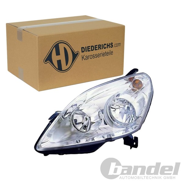 Diederichs Halogen Scheinwerfer Mit LWR Chrom Rechts FüR Opel Zafira | 1891182-image