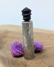 Antiker Parfumflakon Silber 800 Mini Duftflasche, ca. 1900–1930, Jugendstil