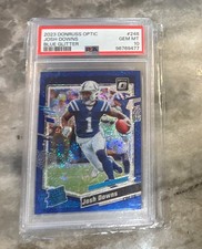 2023 Panini Donruss Optic Josh Downs Rated Rookie Blue Glitter #248 PSA 10