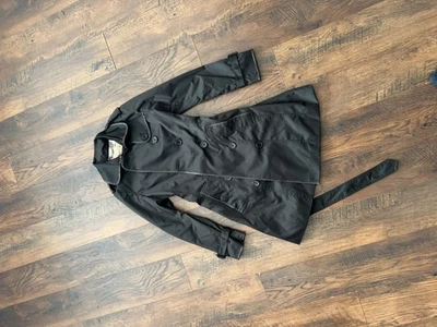 Burberry Brit Black Trench Coat Size US 2