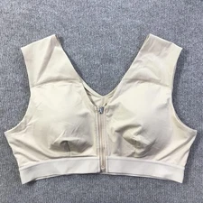 Tommie Copper Sports Bra Womens 3XL Shoulder Support Zip Front Activewear Gym