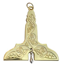 Masonic Collar Senior Warden Gold Jewel