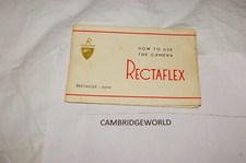 RECTAFLEX INSTRUCTION MANUAL GUIDE BOOK ORIGINAL PRITED in ITALY