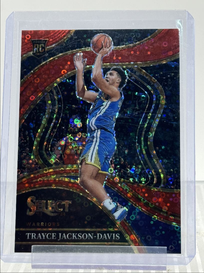 TRAYCE JACKSON-DAVIS 2023-24 SELECT COURTSIDE ROOKIE RED DISCO RC /49 Q2491