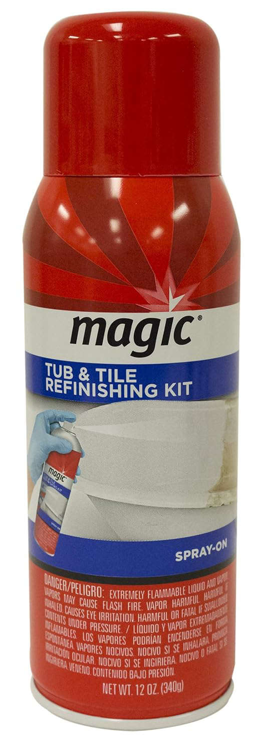 Magic Tub and Tile Refinishing Kit Spray on Aerosol Refinish Sinks