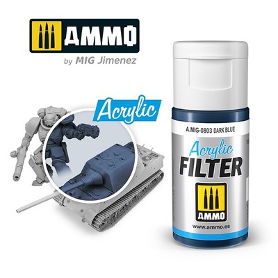 Ammo Mig Dark Blue Acrylic Filter