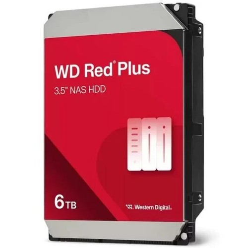 Western Digital WD60EFPX Red PLUS 6TB 3.5" HDD SATA/600 5400rpm Hard Drive - 第 1/1 張圖片