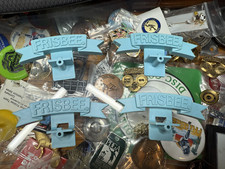 Wham-o Frisbee vintage Hangers set of 4 light blue