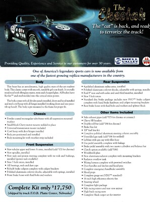 Shell Valley Kit Shell Valley Cheetah kit car & car (Cheetah replica USA) _2006 Prospekt ...