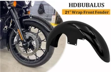 HDBUBALUS 21" Front Fender Mudguards for 130/R21 Tire - Black OEM CR026403
