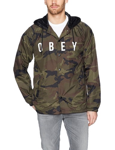 Obey ANYWAY Camo White Print Hooded 