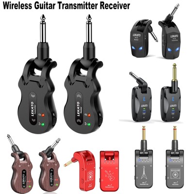 LEKATO UHF Wireless Guitar Transmitter Receiver Bass Digital 2.4Ghz/5.8GHz 2.4G