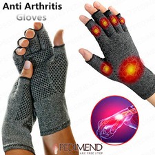 PEDIMEND Half Finger Thermal Arthritic Gloves Winter - Compression Gloves 1PAIR
