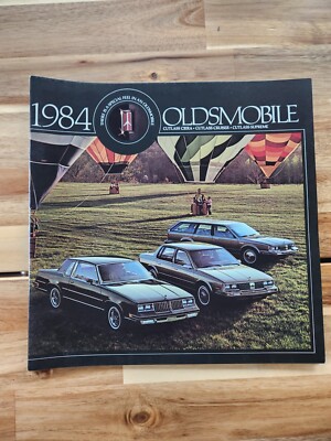 Oldsmobile 1984 3 car auto Dealer showroom Sales Brochure 32 page catalog #2