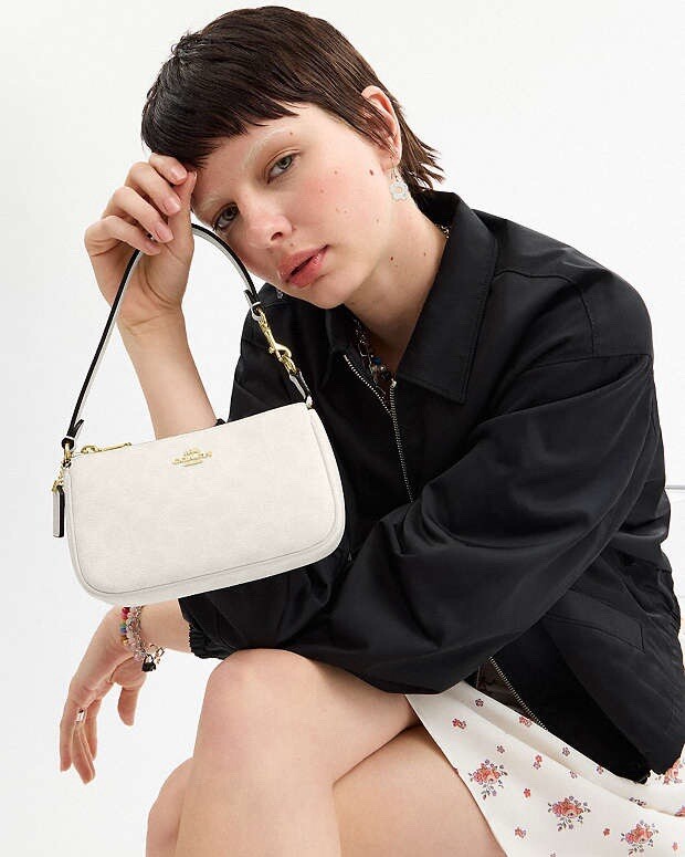 Coach Nolita 19 In Signature Canvas CW426 Gold White Chalk | eBay