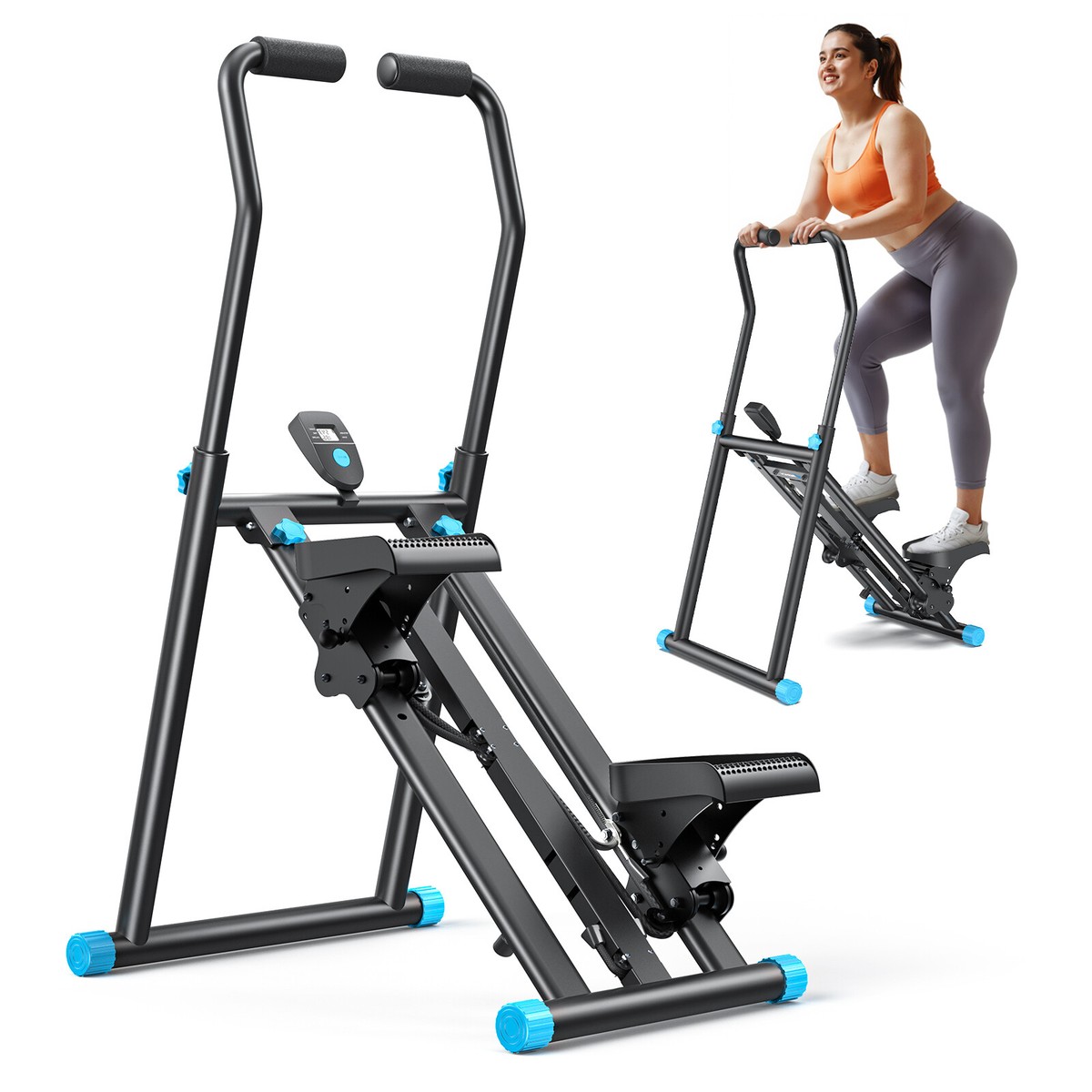 MERACH Upgraded Stair Stepper Exercise Machine Foldable Vertical
