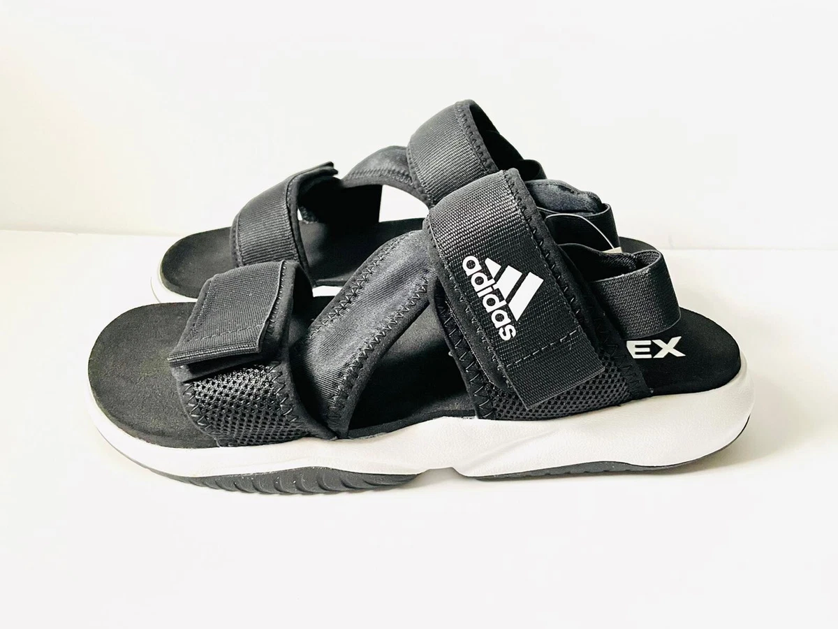 Adidas Mens Terrex Sumra Hiking FV0834 Sandals Slides Black White Size 9