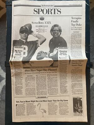 The Washington Post - Super Bowl XXIX - 1/29/1995