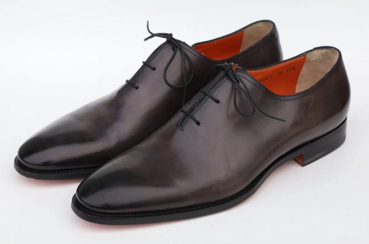 Santoni Wholecut Oxfords Mens Shoes Size 11.5 D in Grey  display picture 3