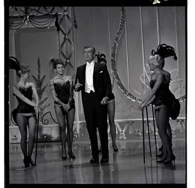 Host Buddy Ebsen With Dancers On Hollywood Palace 1964 OLD TV PHOTO 9