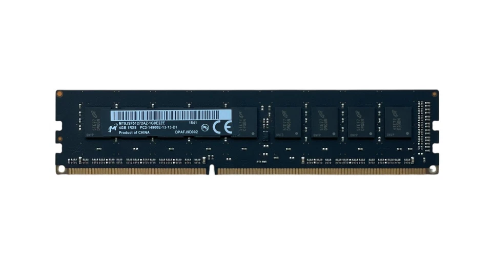 Micron 16GB (4x4GB) 1RX8 PC3-14900E DDR3 Memory Ram, MT9JSF51272AZ (E341) - Image 2 of 4