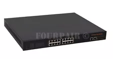 18-Port (16 PoE + 2 Gigabit + 2 SFP) Web Smart Rack Mount Switch 802.3AT 250W