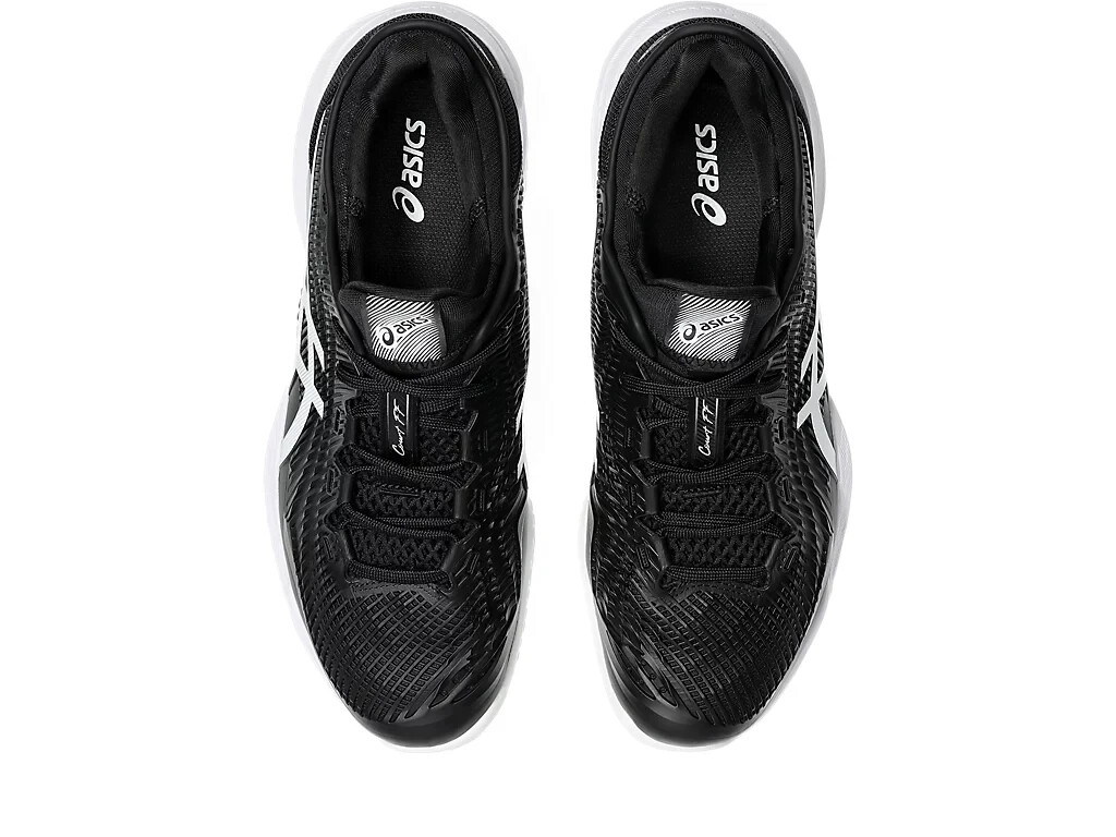 Size 5 - Asics Court FF 3 OC Black White for sale online | eBay